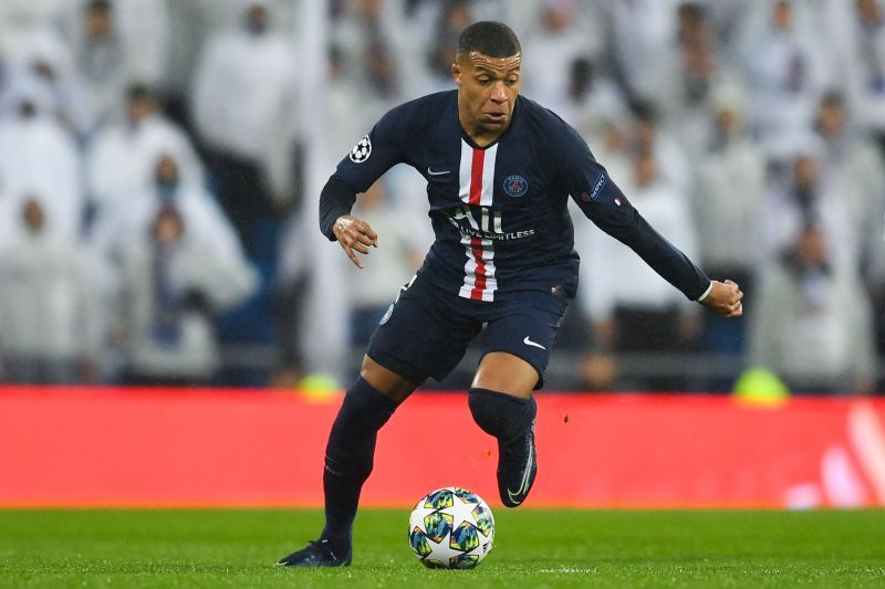 Kylian Mbappe in action for Paris Saint-Germain