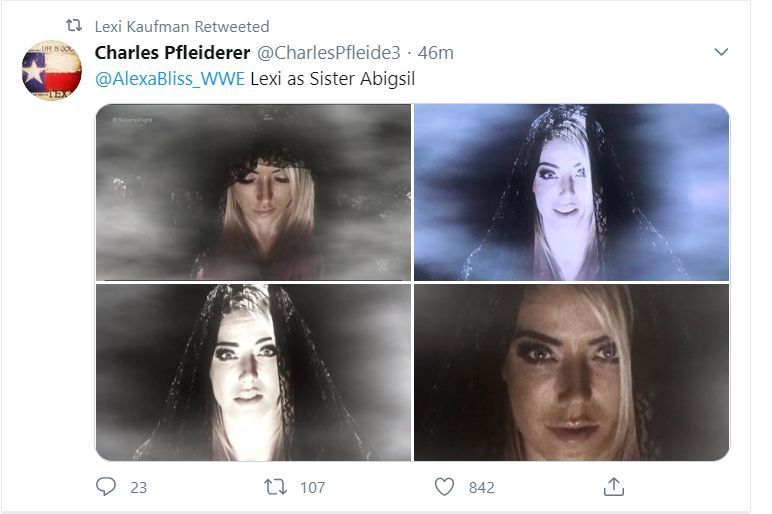 Alexa Bliss&#039; retweets have added fuel to fire.