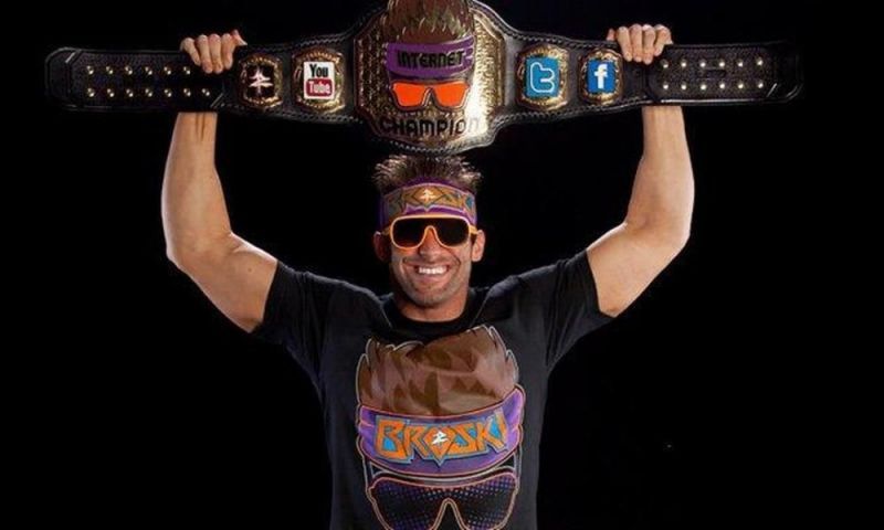 Zack Ryder with his Internet title