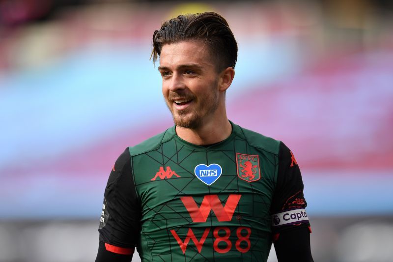 Jack Grealish of Aston Villa during the Premier League match against West Ham United&nbsp;