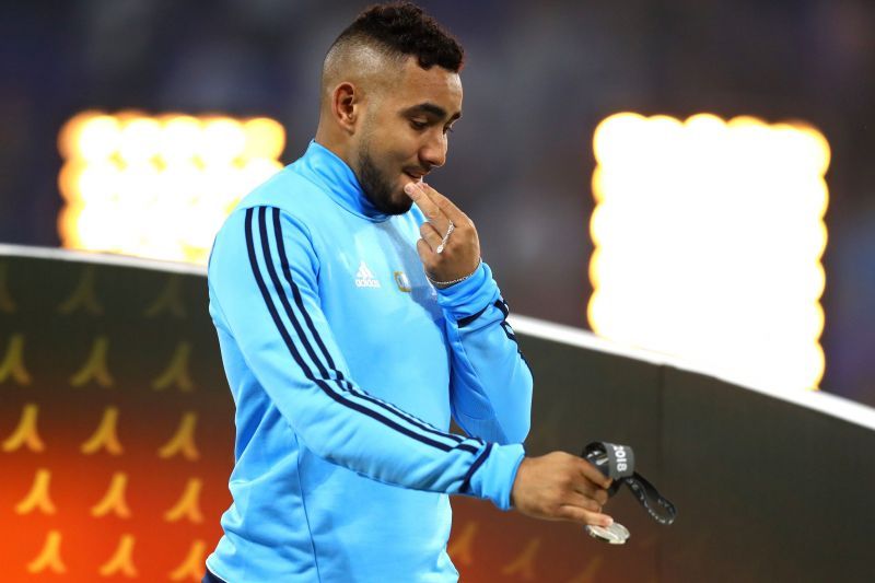 Dimitri Payet before a Marseille match