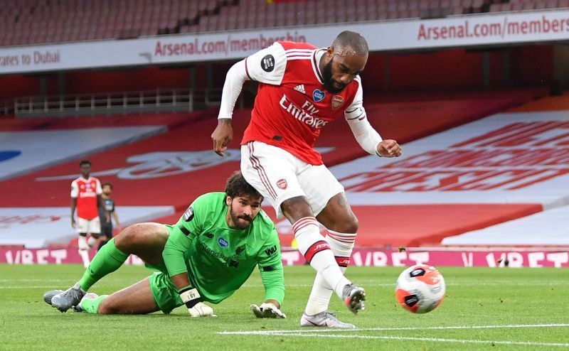 Alexandre Lacazette has scored two goals in his last two games for Arsenal