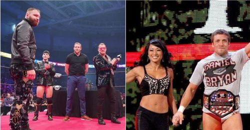 Jon Moxley and Chris Jericho; Gail Kim and Daniel Bryan