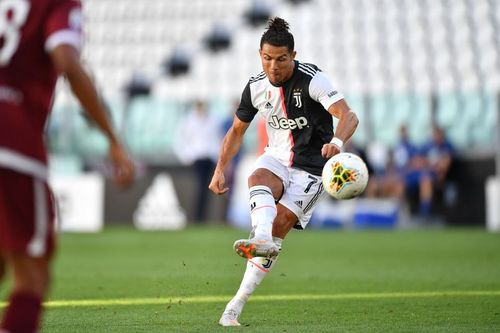 Cristiano Ronaldo scored a free-kick against Torino