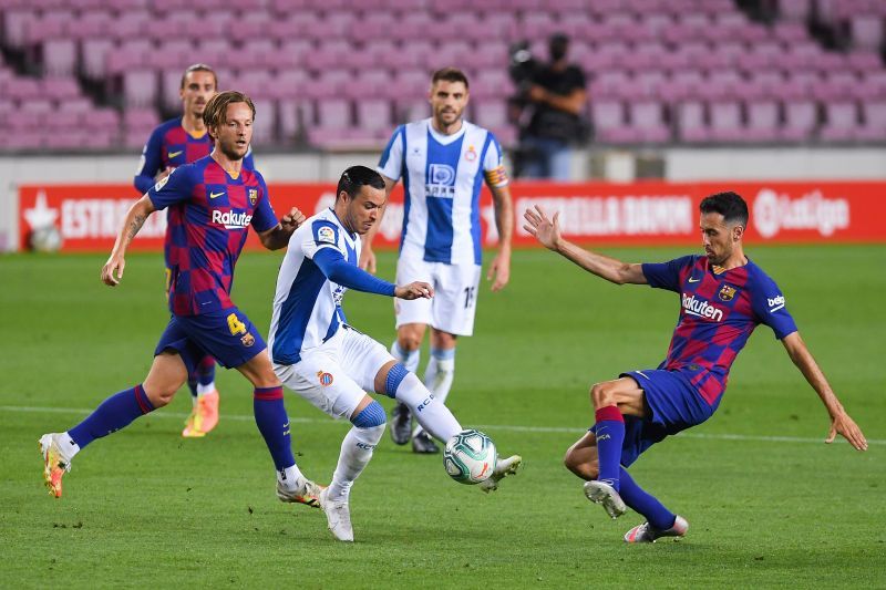 Espanyol forced three saves and struck the bar once in the first half