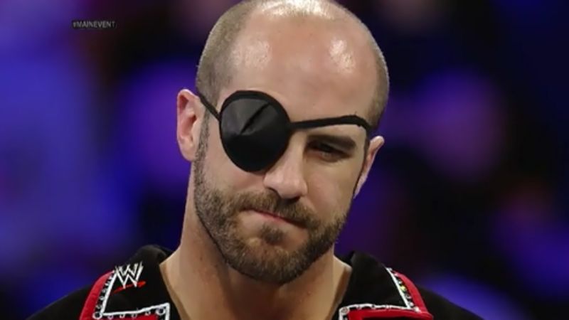 Cesaro wore an eye patch on WWE Main Event