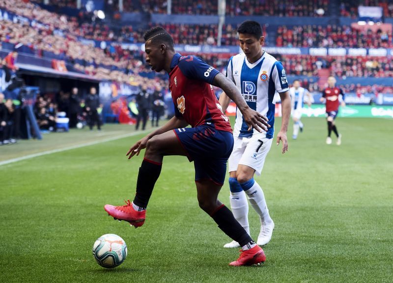 Osasuna Left-back Pervis Estupinan