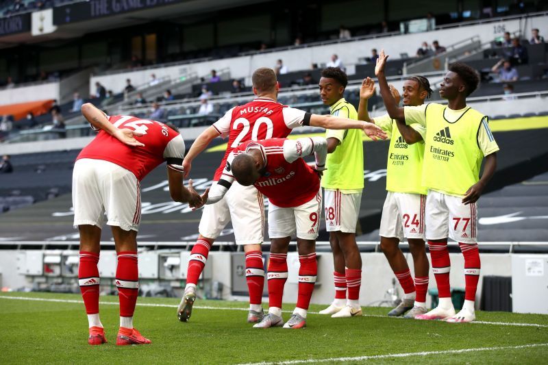 Alexandre Lacazette broke the deadlock for Arsenal in the first half.