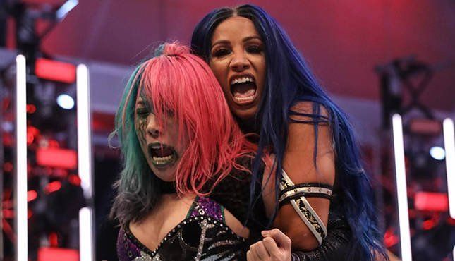 Asuka and Sasha Banks