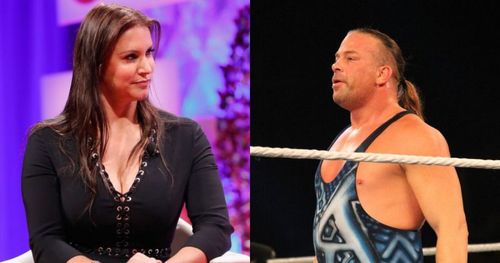 Stephanie McMahon and RVD.