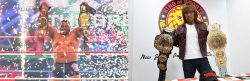 Both WWE & NJPW have booked first time double champions this year