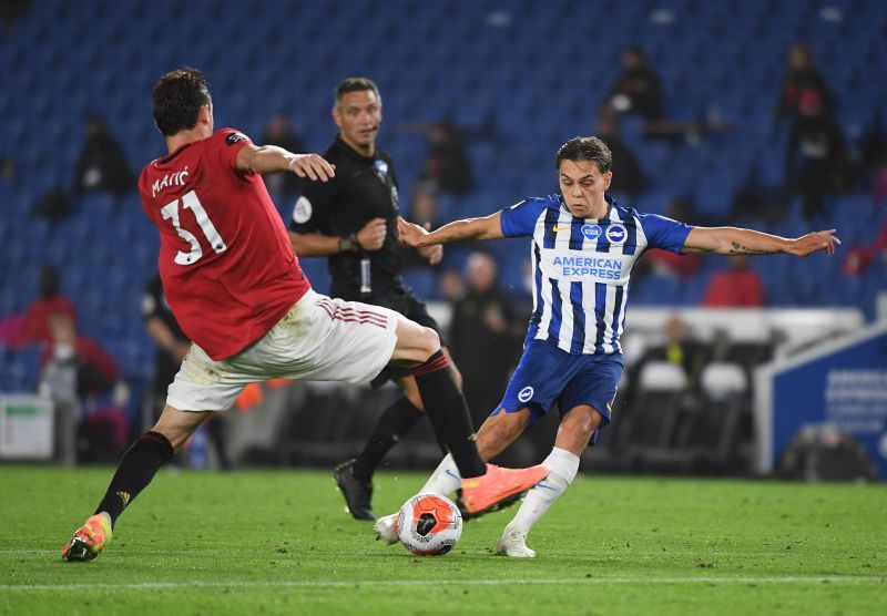 Leandro Trossard looked good when he came on in the second half against Manchester United.