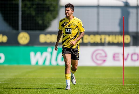 Jadon Sancho in Borussia Dortmund training