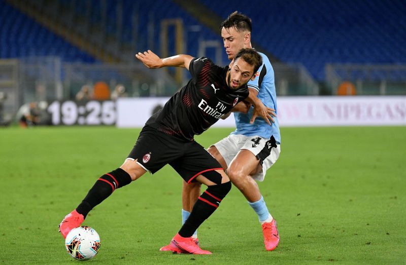 Calhanoglu in action in the Serie A