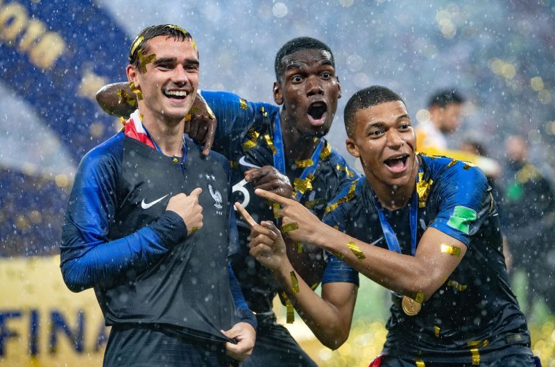 Kylian Mbappe (right) had a spectacular 2018 FIFA World Cup.