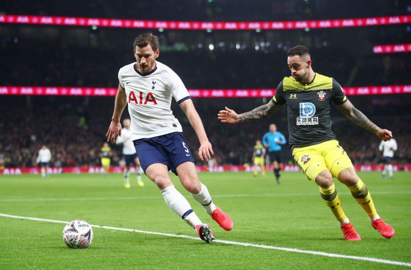 &nbsp;Jan Vertonghen for Tottenham Hotspur vs Southampton FC in the FA Cup