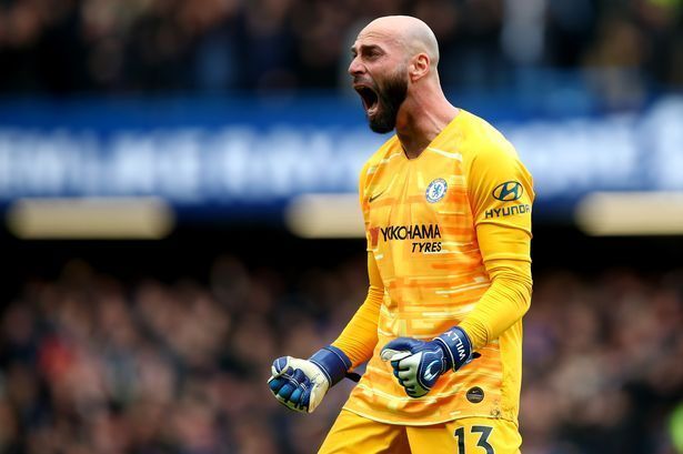 Willy Caballero was given the nod in goal ahead of Kepa Arrizabalaga