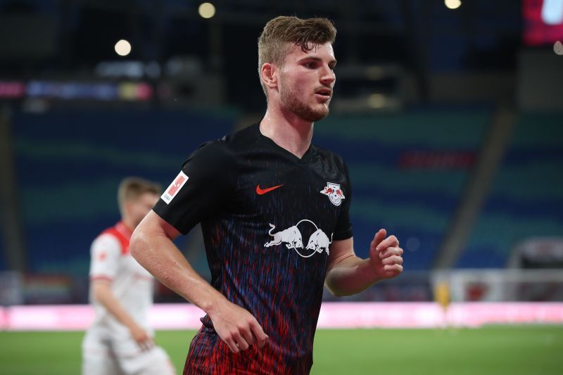 Werner in action for RB Leipzig