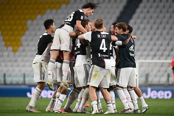 Juventus won their ninth consecutive Serie A title after defeating Sampdoria 2-0 on Sunday