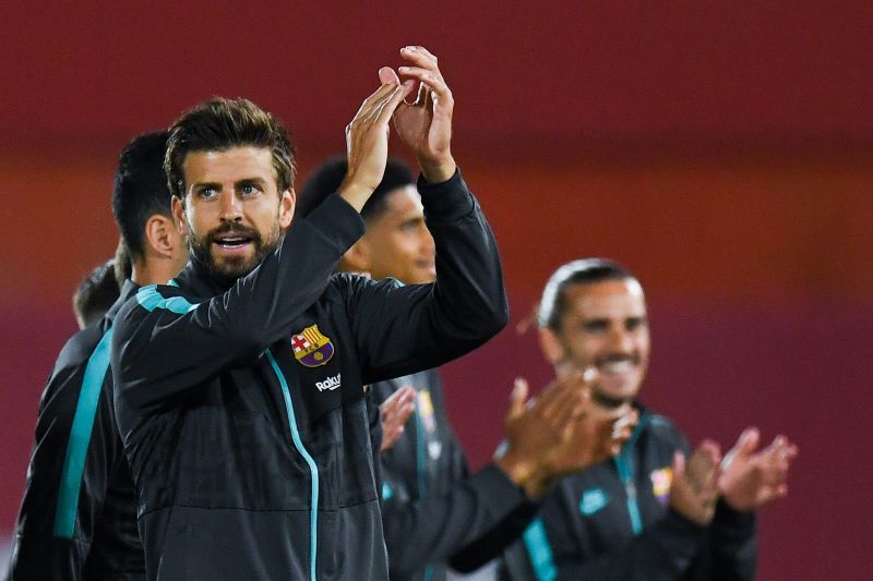 Pique lead by example at the back and helped get Barcelona through some nervy moments in danger here