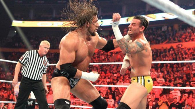 Triple H and CM Punk at Night of Champions PPV