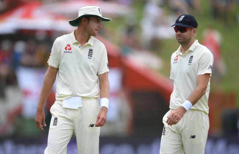 James Anderson and Stuart Broad will spearhead the English pace attack in the first Test against West Indies.