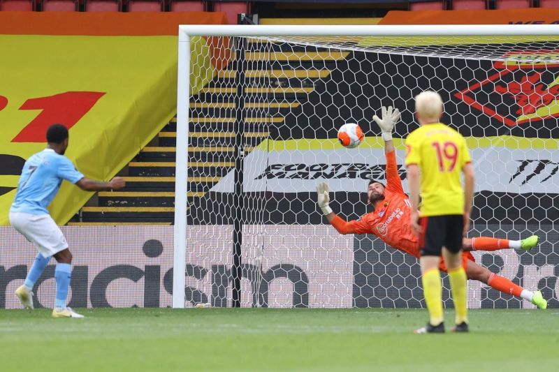 Ben Foster saved Sterling&#039;s penalty, after which the forward converted at the second time of asking