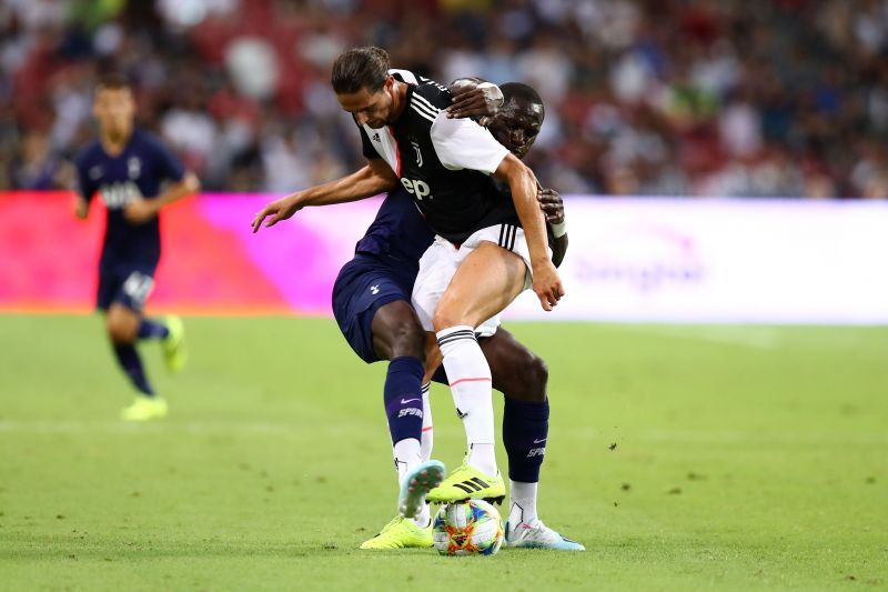 Adrien Rabiot for Juventus against Tottenham Hotspur in the 2019 International Champions Cup
