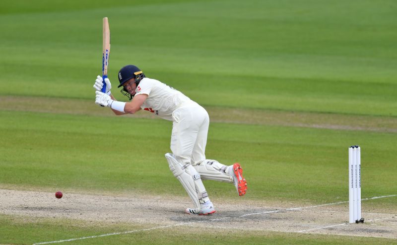 England's Pope whips the cherry through backward square leg.