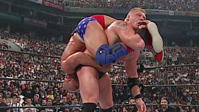 Kurt Angle vs. Brock Lesnar