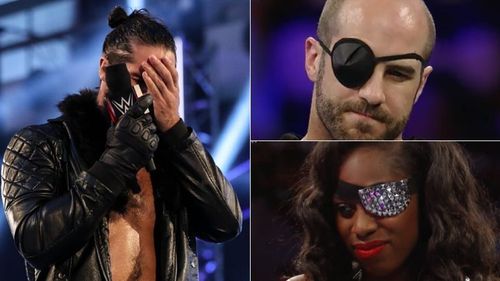 Seth Rollins, Cesaro and Naomi