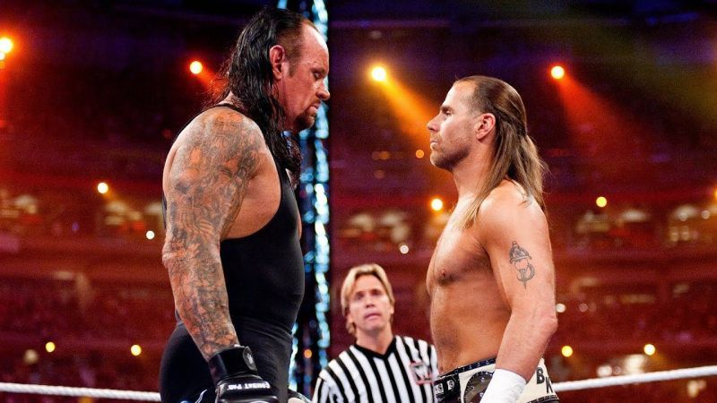 The Undertaker and Shawn Michaels at WWE WrestleMania 26