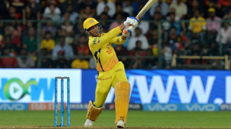 MS Dhoni in CSK colors