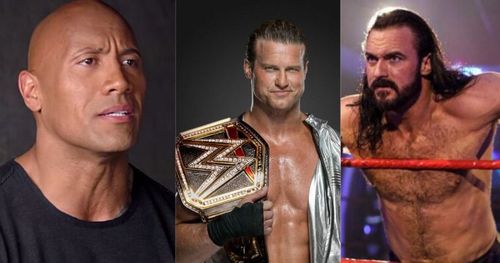 Rock, Dolph Ziggler and Drew McIntyre.