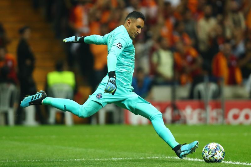 Keylor Navas in action for Paris Saint-Germain