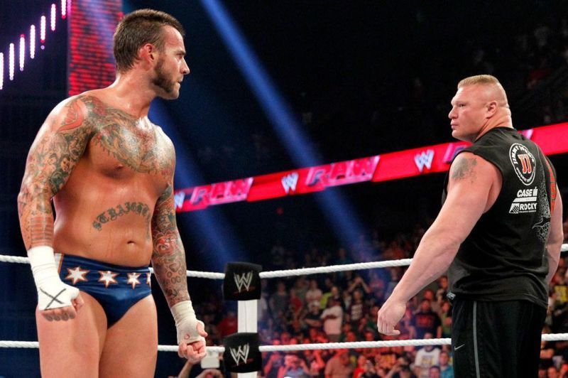 CM Punk and Lesnar
