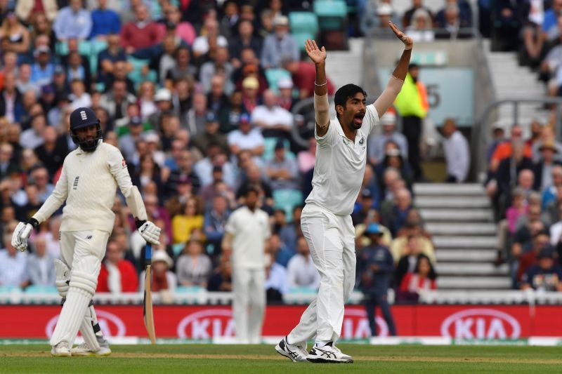 Jasprit Bumrah in action against England