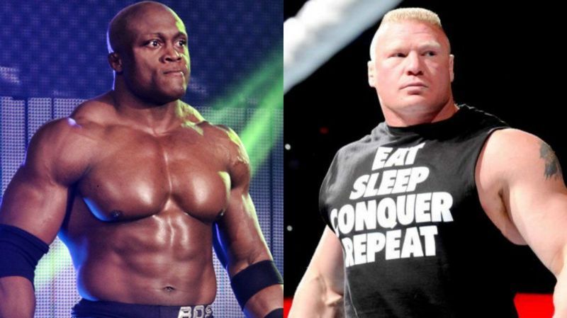 Brock Lesnar versus Bobby Lashley. Who wins?
