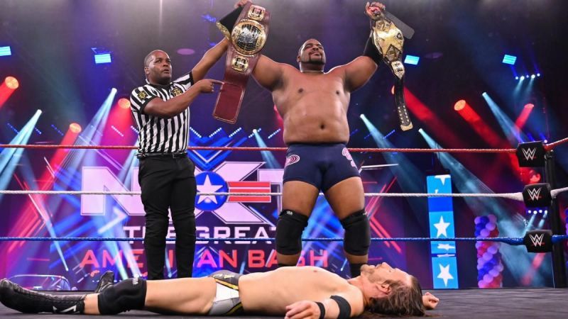 Keith Lee and Adam Cole on WWE NXT