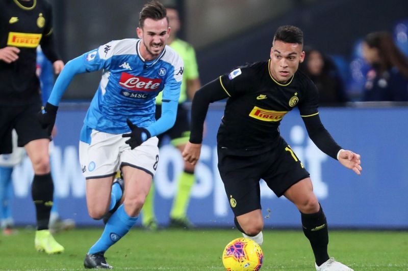 Inter Milan face off against Napoli in their final home game of the Serie A season