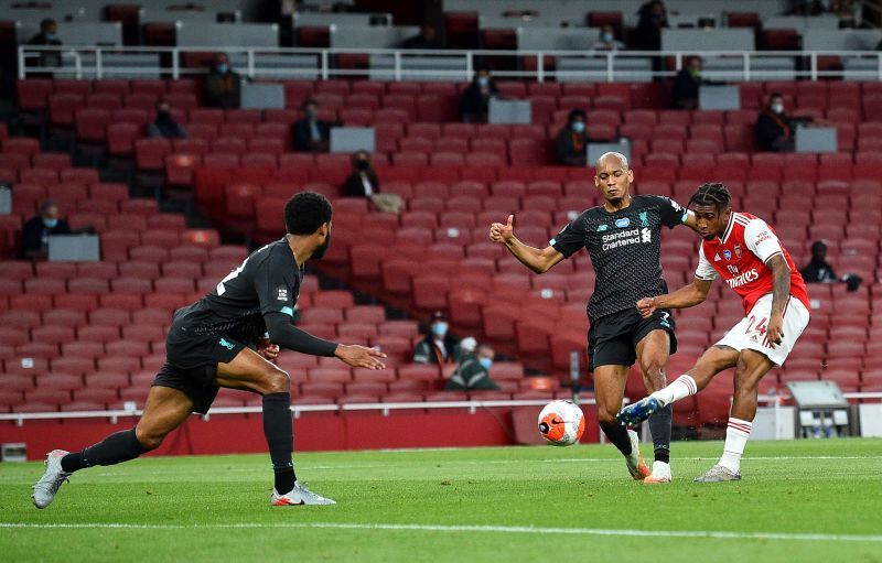 Arsenal&#039;s Reiss Nelson scored his first-ever Premier League goal on Wednesday