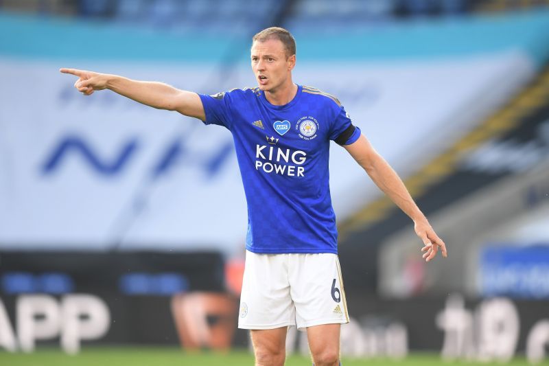 Jonny Evans in action for Leicester City