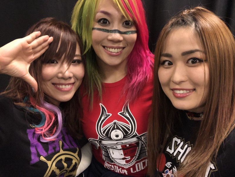 Kairi Sane, Asuka, and Io Shirai