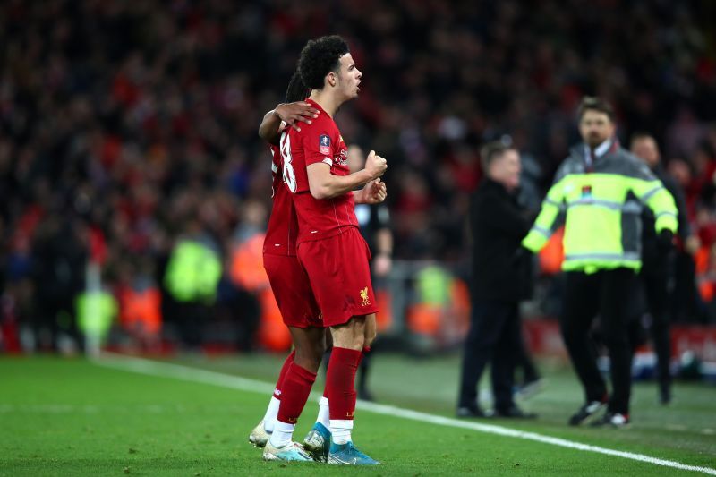 Curtis Jones scored a spectacular goal for Liverpool against Everton in the FA Cup.