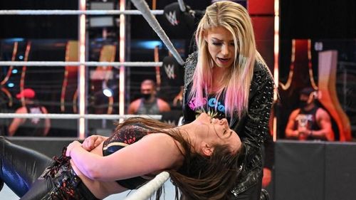 Alexa Bliss and Nikki Cross at WWE Extreme Rules