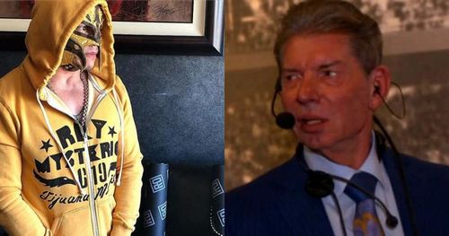 Rey Mysterio and Vince McMahon.