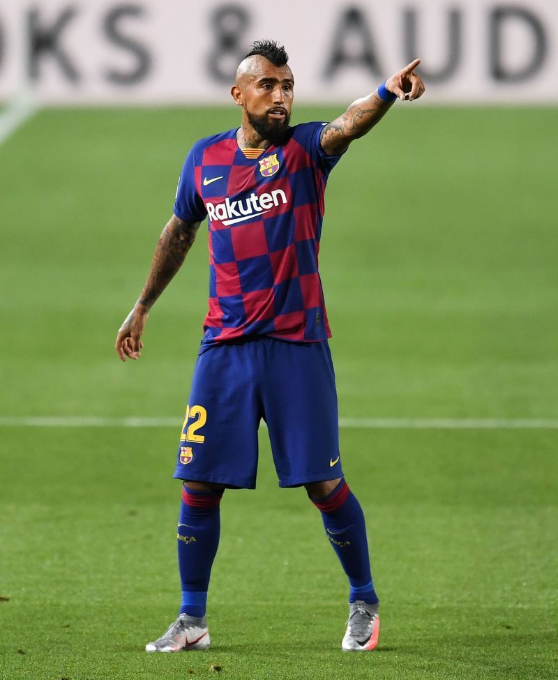 Arturo Vidal has been a key player in the midfield for Barcelona this season.