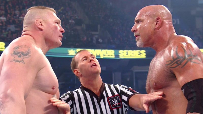 Lesnar and Goldberg