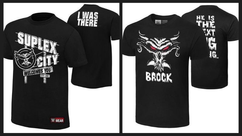 Even Brock Lesnar's retro shirt (right) is not available