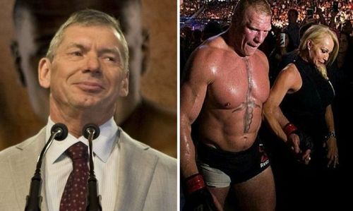 Vince McMahon, Brock Lesnar, and Sable